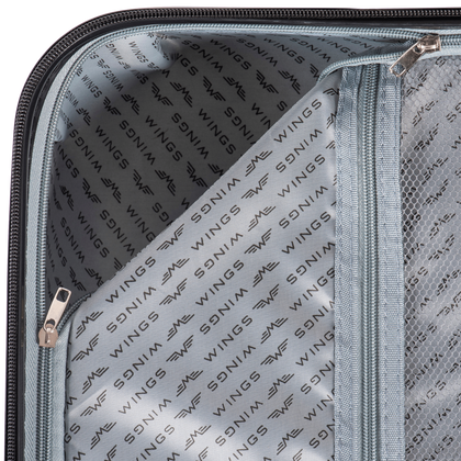 Zestaw 3 walizek WINGS TR059 D.BLUE