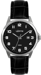 LAVVU Srebrno-czarne zegarki ÖREBRO