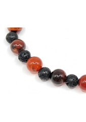 Bransoletka męska KARNEOL