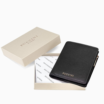 Portfel damski skórzany PUCCINI ZEN ZN9006 1 Czarny