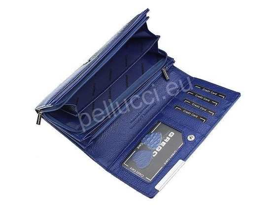 Portfel damski skórzany PELLUCCI GF106 Czerwony