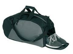 Torba sportowa, RELAX, czarny / szary