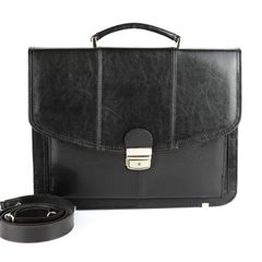 523 Teczka damska 2-komorowa- czarna KEMER