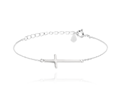 MINET Bransoletka srebrna KRYŻYK