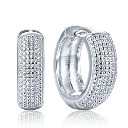 MINET Eleganckie srebrne kolczyki