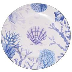 Podtalerz biały w morskie wzory