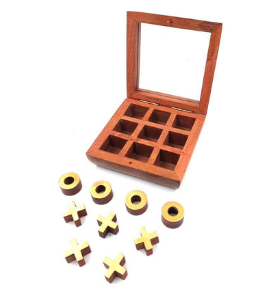 Kółko i krzyżyk w pudełku ze szklanym topem – G1044Z