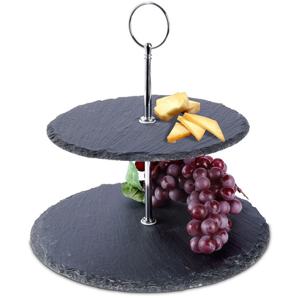 Patera 2-poziomowa kamienna 23 cm