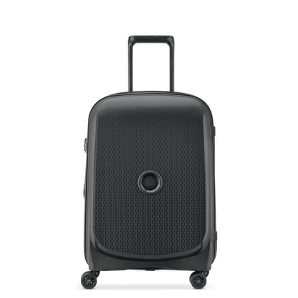 Delsey Belmont+ Slim mała czarna walizka kabinowa na kółkach 55 cm