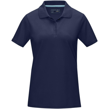 Damska organiczna koszulka polo Graphite z certyfikatem GOTS