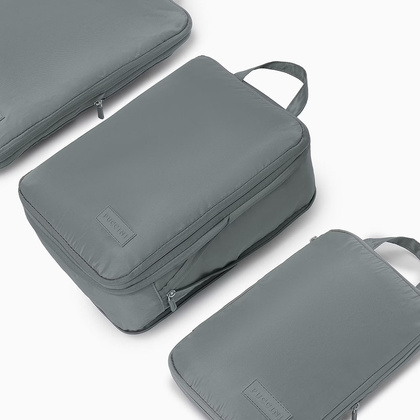 Zestaw kompresyjnych ogranizerów podróżnych PUCCINI ZOK 4 Szare