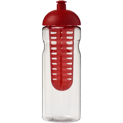 Bidon H2O Base® z wypukłym wieczkiem o pojemności 650 ml z możliwością przyrządzania wody smakowej