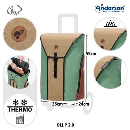 Wózek na zakupy ANDERSEN Royal 167 OLI. P 2.0