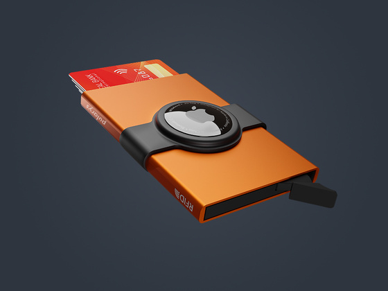 Etui na karty kredytowe RFID ZEN  z uchwytem na AirTag 2157