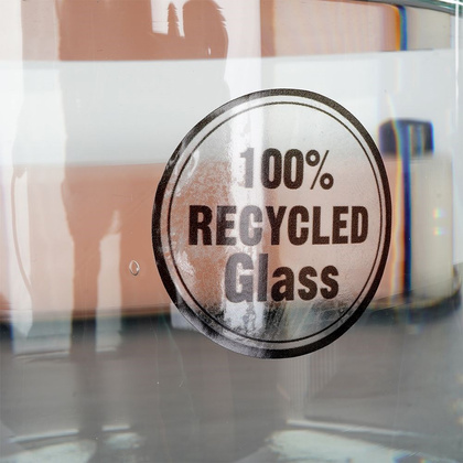 Wazon na kwiaty dekoracyjny szklany 20 cm