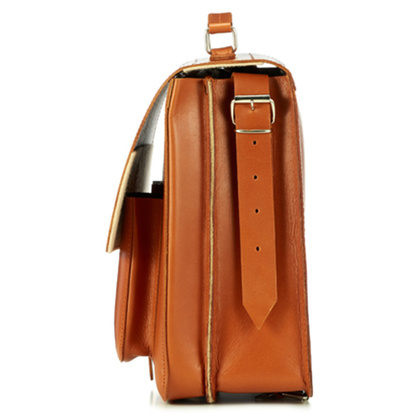 Duża torba skórzana 3w1 KEMER VOOC Vintage P43 Brązowa