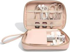 Etui na ładowarki i słuchawki Stackers jasnoróżowe