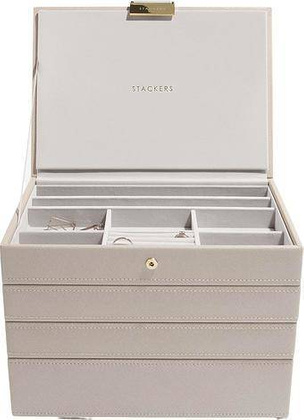 Szkatułka na biżuterię Stackers poczwórna classic taupe