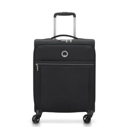 Delsey Brochant 2.0 mała czarna walizka kabinowa na kółkach 55 cm