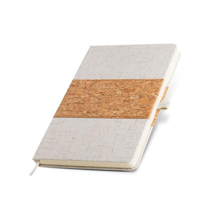 Notes A5 z okładką z lna i korka / BigBang
