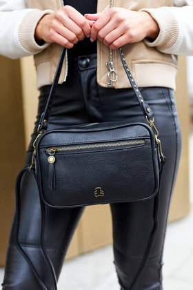 Stylowa listonoszka damska ze skóry ekologicznej