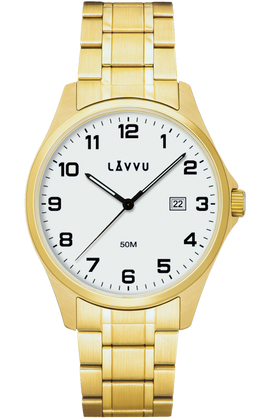 LAVVU Zegarek ze stali nierdzewnej ​GLIMT Gold