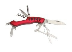 7-częściowy scyzoryk SMALL R., czerwony, srebrny