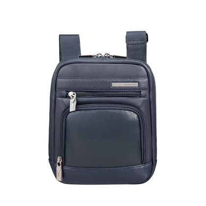 Torba na ramię skórzana SAMSONITE HIP-SUNSTONE 117455 Granatowa