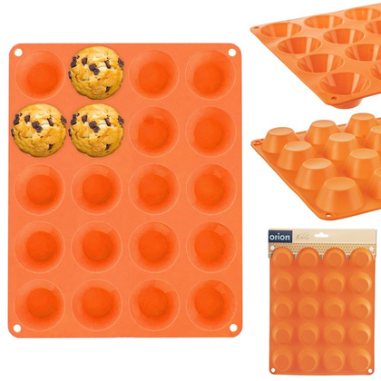 Forma silikonowa foremka do pieczenia mini muffinek na muffinki małe babeczki 20 sztuk