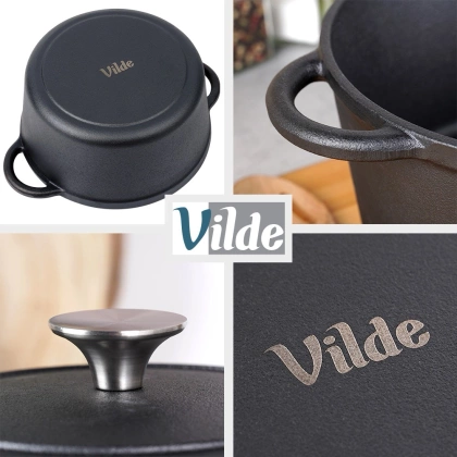 Garnek z pokrywką żeliwny CAST LINE 22 cm, 2,6 l