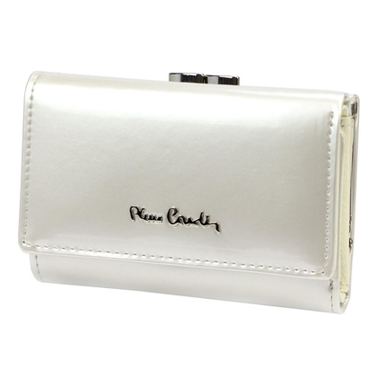 Portfel damski skórzany PIERRE CARDIN 07 SHINY 117 Zielony