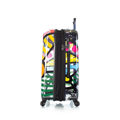 Heys Britto Butterfly twarda duża transparentna walizka na kółkach