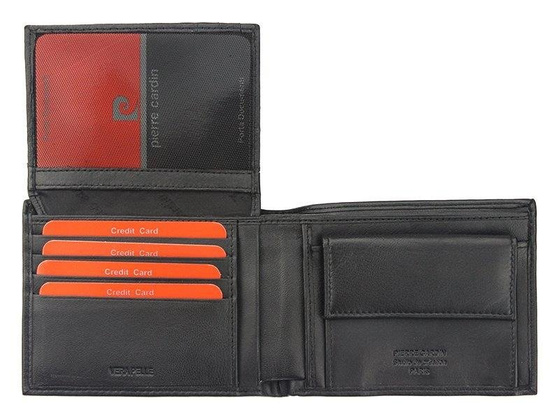 Portfel męski skórzany PIERRE CARDIN TILAK09 8806 Czarny