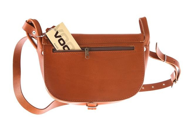 Torebka listonoszka skóra KEMER VOOC Vintage P26 brąz