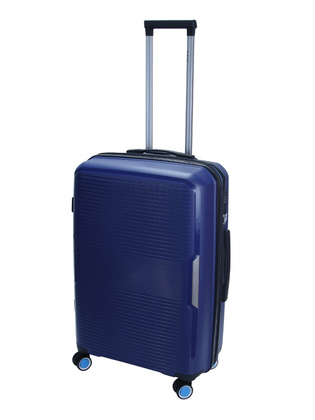 Walizka DIELLE 180 4k 67 cm granatowa PP z poszerzeniem