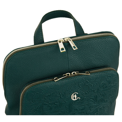 Torbo-plecak damski Canaletto z tłoczeniem w kwiaty TPD490s312t4