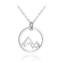 MINET Naszyjnik srebrny GÓRY