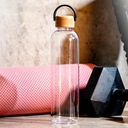 Butelka tritanowa z bambusowym korkiem - 1L / BTBOTTLE