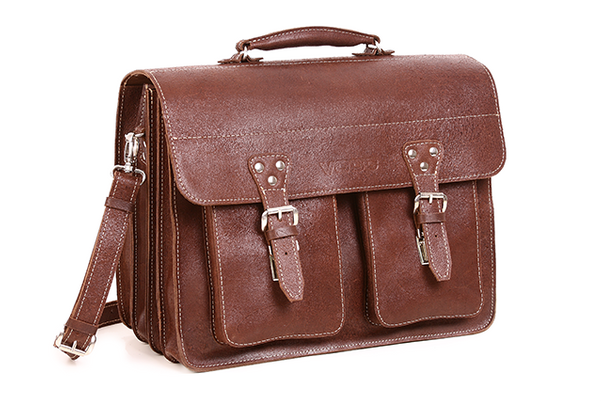 PROMO SET Torba TC12 Brązowa + Etui na laptop EPD1 Grafitowe