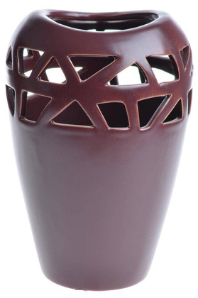 Wazon powycinany bordowy