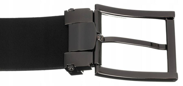 Szeroki skorzany pasek meski z klasyczna klamra