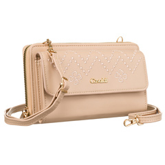 Portfel-kopertówka z haftowaną klapką — Cavaldi