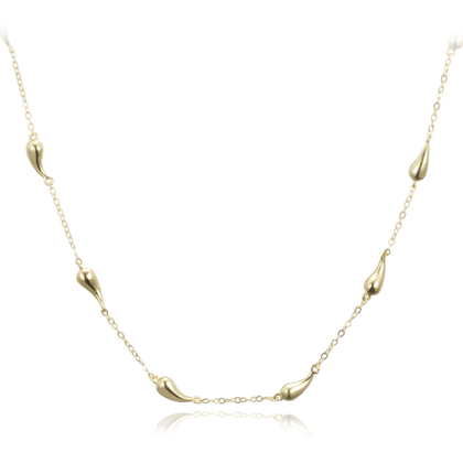 MINET Pozłacany srebrny naszyjnik z kroplami