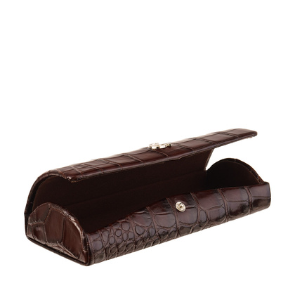 Etui na okulary Canaletto z naturalnej skóry na wzór krokodyla ED107s259