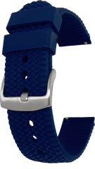 LAVVU Granatowy teksturowany silikonowy pasek do zegarka - 20