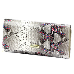 Portfel damski skórzany PELLUCCI SN-122 popiel + róż