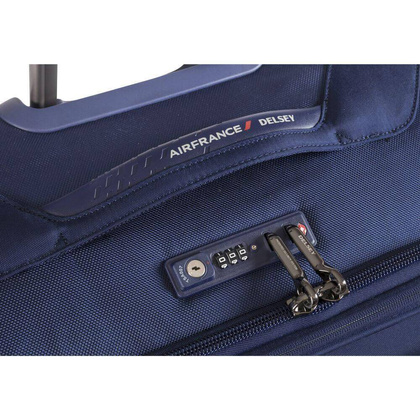 Delsey New Destination średnia niebieska walizka na kółkach 68 cm
