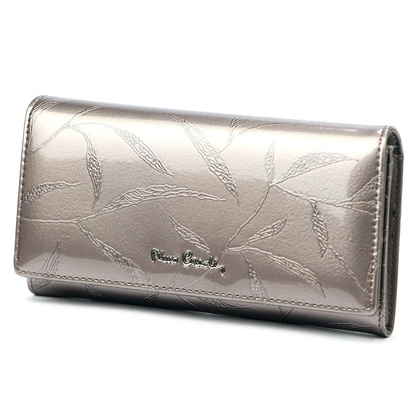 Duży skórzany portfel damski Pierre Cardin 