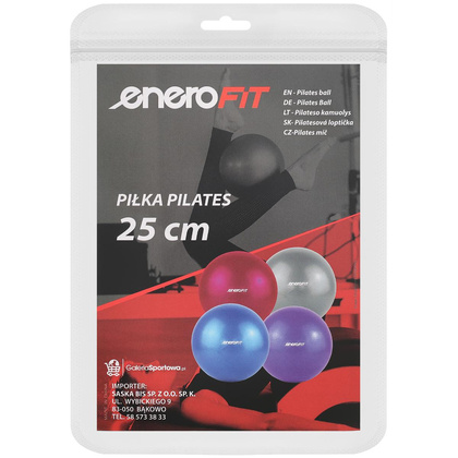 PIŁKA FITNESS PILATES 25CM NIEBIESKA ENERO FIT