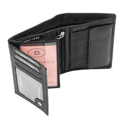 Portfel męski skórzany TCC 5601-2 RFID Czarny